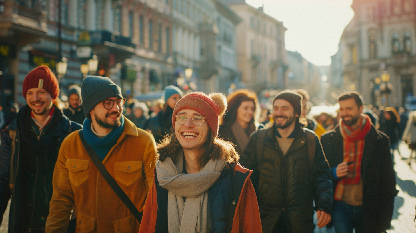 Citoyens dans la rue